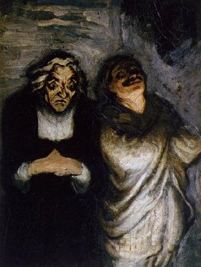 Honore  Daumier Scene from a Comedy